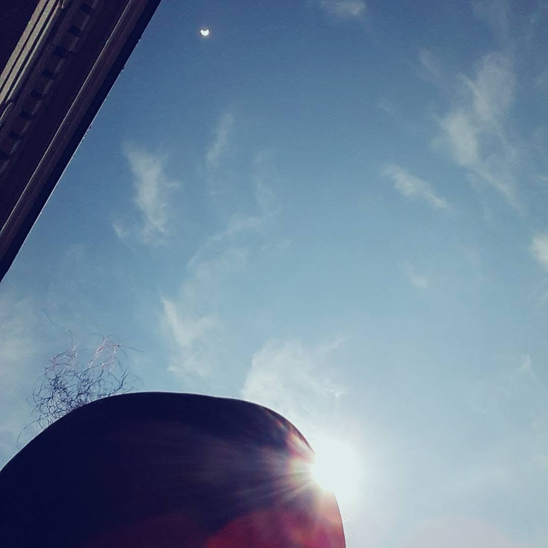 Solar Eclipse Selfie ------- The sun is Solar Eclipse Selfie ——- The sun is